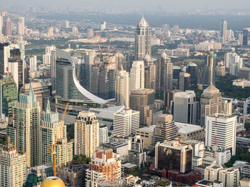 Aerial view of buildings in city