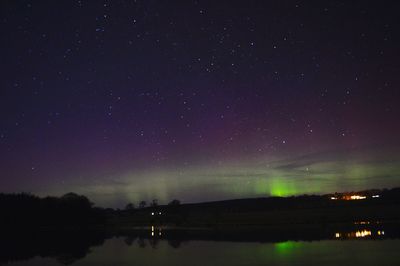 Scenic view of star field against star field