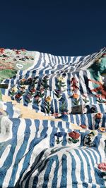 Graffiti on wall in winter