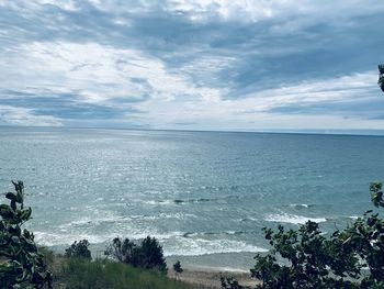 Scenic view of sea against sky