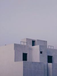 Low angle view of building against clear sky