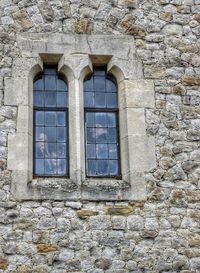 Closed window of building