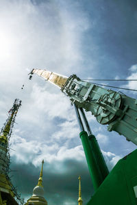 Low angle view of built structure against sky