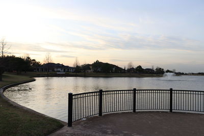 Scenic view of river against sky