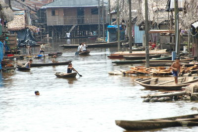 Boats in a sea