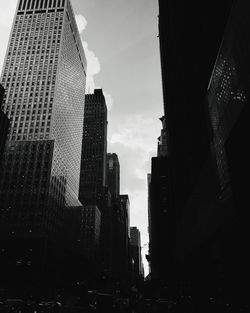 Low angle view of skyscrapers