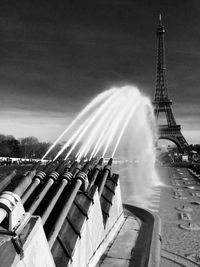 Aerial view of buildings against the sky