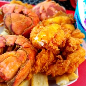 High angle view of food in plate