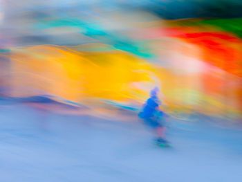 Close-up of multi colored blurred background