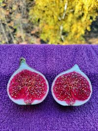 Close-up of strawberries in bowl