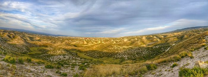 Scenic view of landscape against sky