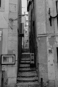 Alley in front of building