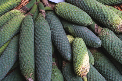 High angle view of fruits for sale in market