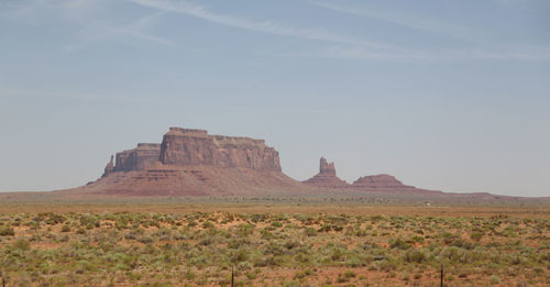 Rock formations in a desert