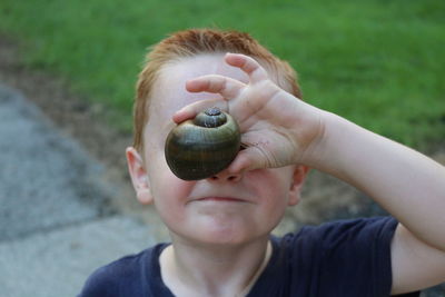 Close-up of boy