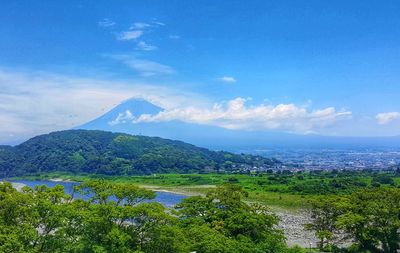 Scenic view of landscape against sky