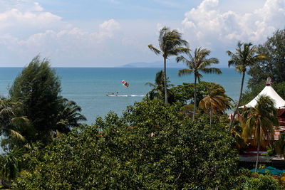 Scenic view of sea against sky