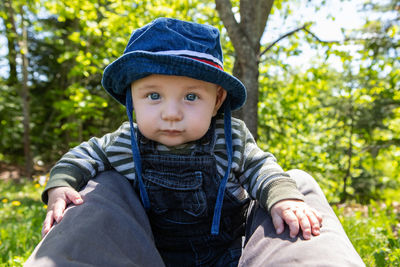 Portrait of cute baby