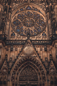 Low angle view of ornate ceiling of building