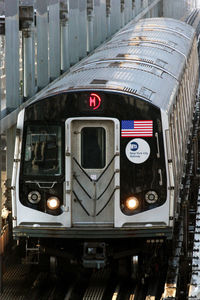 Train at railroad station