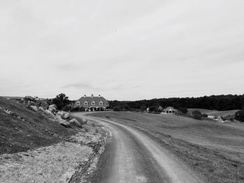 Road against sky