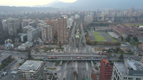 Aerial view of city