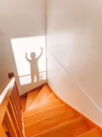 Child. children. happy. stairs. reflection. ombre. silhouette. 