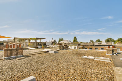 Buildings in city against sky