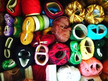 Full frame shot of colorful candies for sale