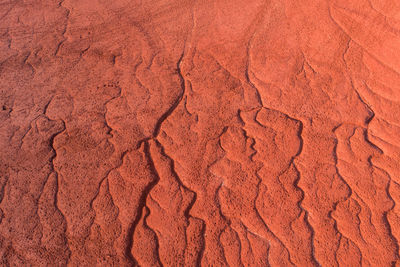 Full frame shot of cracked land