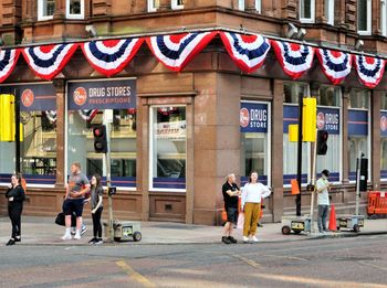 People on city street