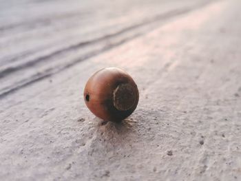 Close-up of lemon on table