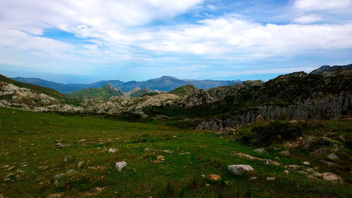 Scenic view of landscape against sky