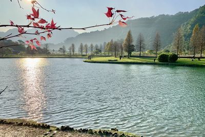 View of lake against sky