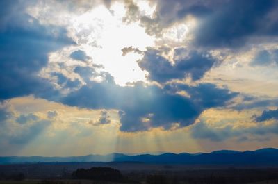 Scenic view of sky during sunset