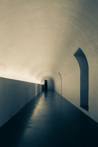 Empty corridor of building