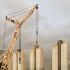 Low angle view of construction site