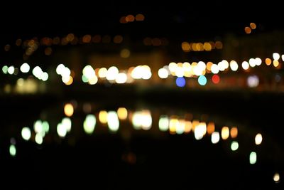 Defocused lights at night