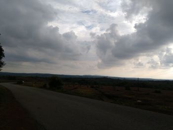 Road passing through landscape