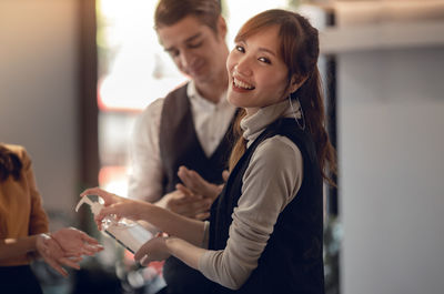 Young woman using mobile phone