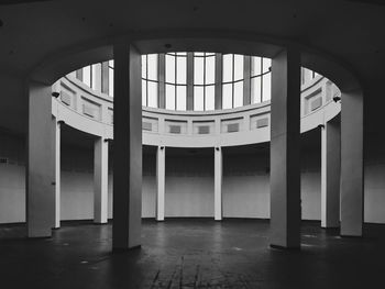 Interior of building with skylight