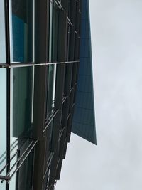 Low angle view of modern building against sky