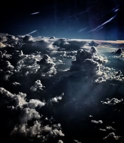 Low angle view of clouds in sky