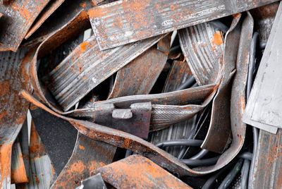 Full frame shot of rusty metal