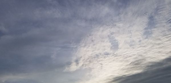 Low angle view of clouds in sky