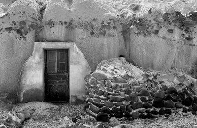 Old weathered wall of building