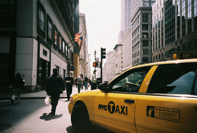 City street and buildings