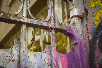 Close-up of rusty metal