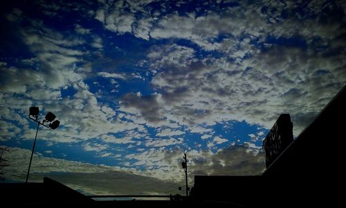 Low angle view of cloudy sky