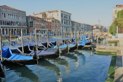 Boats in canal